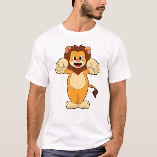 T-shirt Lion avec de grosses cales (Devant)