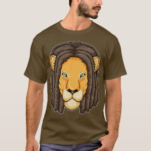 T-shirt Lion avec Dreadlocks court