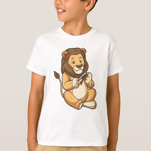 T-shirt Lion avec flèches à ongles (Devant)