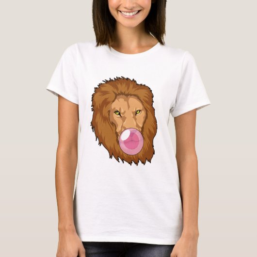 T-shirt Lion avec gomme Bubble (Devant)