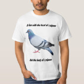 T-shirt Lion avec la tête d'un pigeon (Devant)