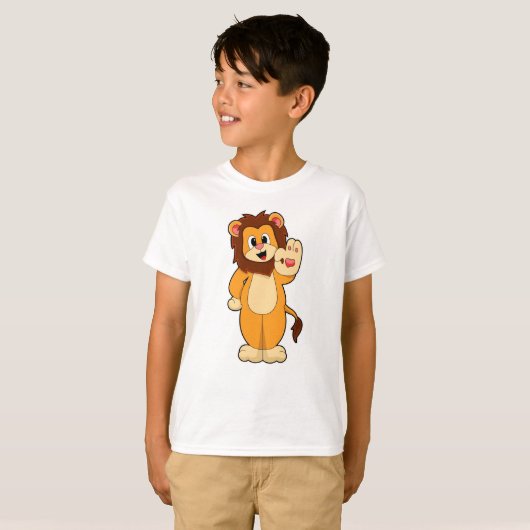 T-shirt Lion avec Mane (Devant entier)
