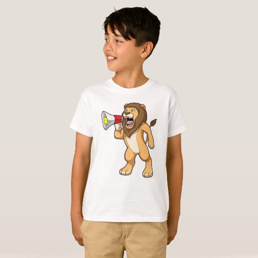 T-shirt Lion avec microphone (Devant entier)