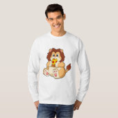 T-shirt Lion avec morceau de Salami Pizza.PNG (Devant entier)
