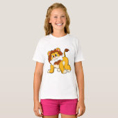 T-shirt Lion avec os (Devant entier)