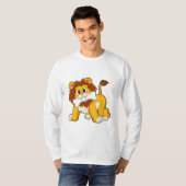 T-shirt Lion avec os (Devant entier)
