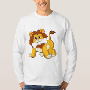 T-shirt Lion avec os