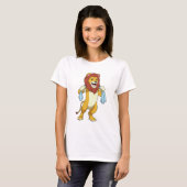T-shirt Lion avec serviette pour douche (Devant entier)