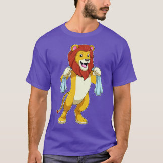 T-shirt Lion avec serviette pour douche