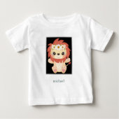 T-shirt Lion Bébé coloré (Devant)