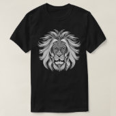 T-shirt lion blanc (Design devant)
