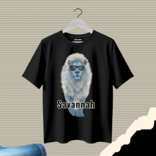 T-shirt Lion blanc