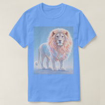 T-Shirt lion blanc