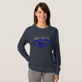 T-shirt Lion bleu Menorah (Devant entier)