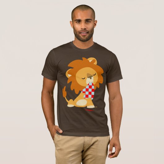 T-shirt Lion caricaturé (Devant entier)