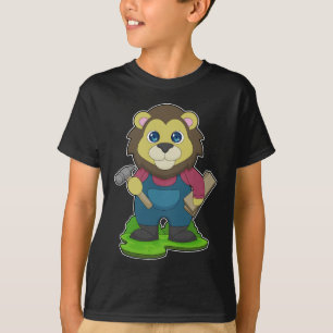 T-shirt Lion Carpenter Hammer