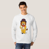 T-shirt Lion comme Gentleman avec Casquette (Devant entier)