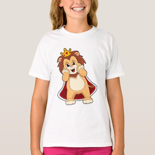 T-shirt Lion comme roi avec Couronne.PNG (Devant)