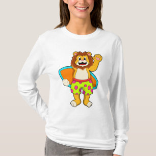 T-shirt Lion comme surfer avec Surfer