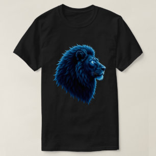 T-shirt Lion cool Animal Avec Yeux Bleus Artwork Lion