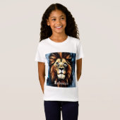 T-Shirt Lion d'Afrique sauvage d'Artsy (Devant entier)