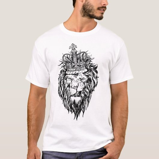 T-shirt Lion dans la couronne (Devant)