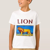 T-shirt Lion dans l'herbe haute (Devant)