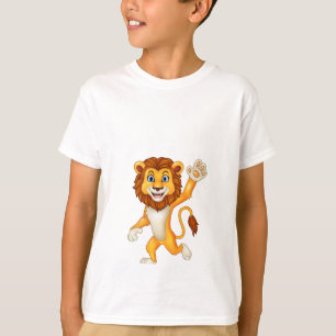 T-shirt Lion de bande dessinée