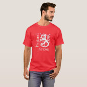 T-shirt Lion de blanc de la Finlande SUOMI (Devant entier)