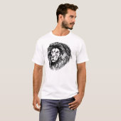 T-shirt lion de crayon (Devant entier)