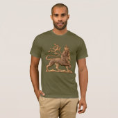 T-shirt Lion de Juda - Armée Jah - Haile Selassie - Chemis (Devant entier)