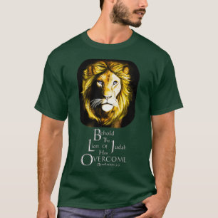 T-shirt Lion de Juda avec Écriture Or