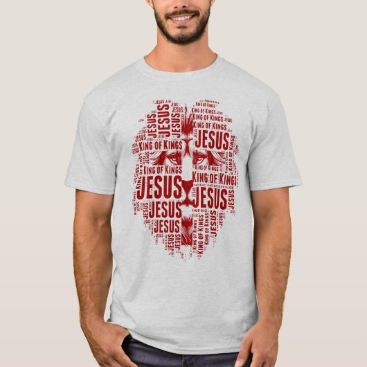 T-shirt Lion de Juda, Jésus est roi des rois (Devant)