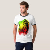 T-shirt Lion De Juda - Rasta (Devant entier)