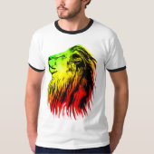 T-shirt Lion De Juda - Rasta (Devant)