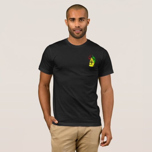 T-shirt Lion De Juda - Rasta (Devant entier)