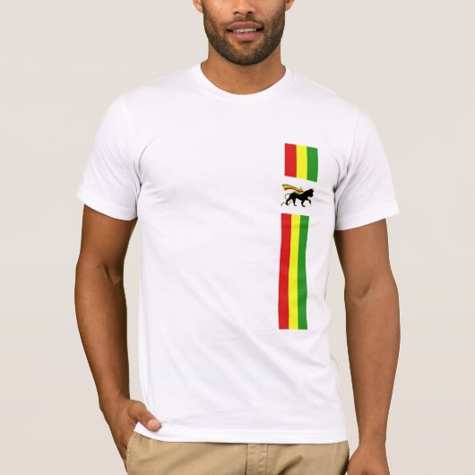 T-shirt Lion De Juda - Rasta (Devant)
