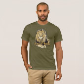 T-shirt Lion de Judah - Chemise Jah Army (Devant entier)