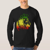 T-shirt Lion De Judah - Rasta (Devant)