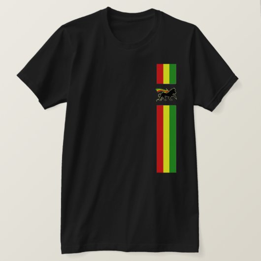 T-shirt Lion De Judah - Rasta (Design devant)