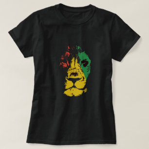 T-shirt Lion De Judah - Rasta