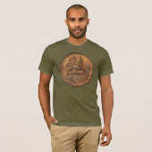 T-shirt Lion de Judah - Rasta Jah Army - Chemise Reggae (Devant entier)
