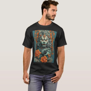 T-shirt Lion de la grippe de la sagesse