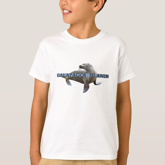 T-shirt Lion de mer des îles Galapagos (Devant)