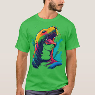 T-shirt Lion de mer souriant