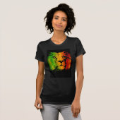 T-shirt Lion de Rasta (Devant entier)