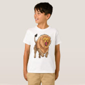 T-shirt Lion de saut (Devant entier)