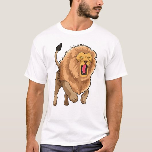 T-shirt Lion de saut (Devant)