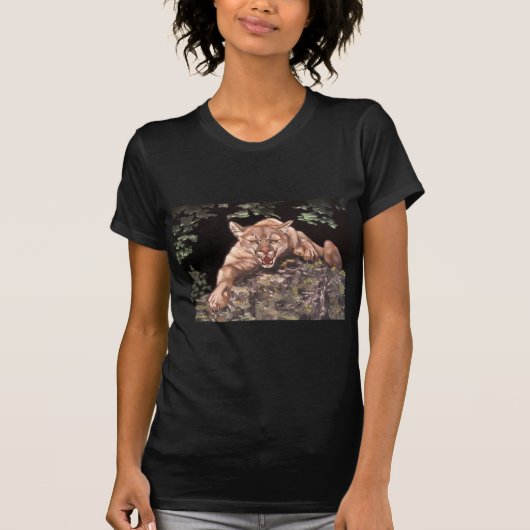 T-shirt Lion des montagnes américaines (Devant)