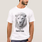 T-shirt Lion d'ivoire (Devant)